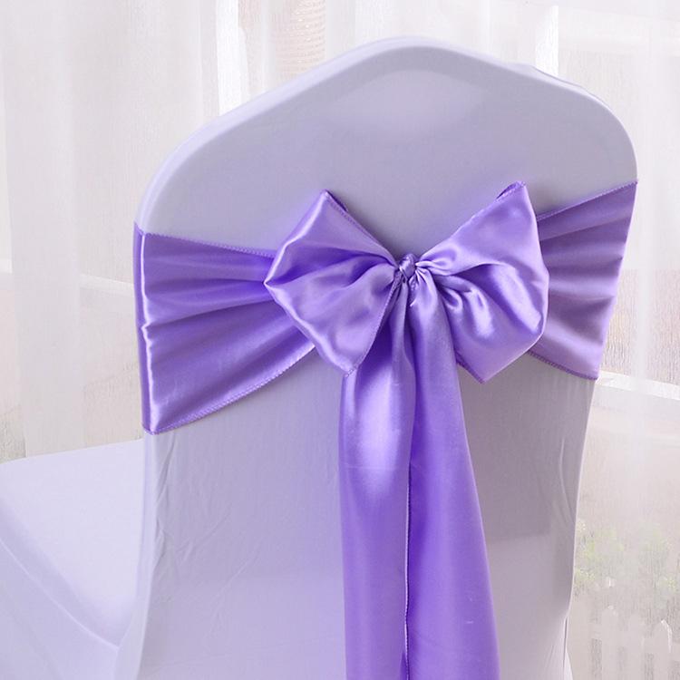 10pcs Wedding Decoration Products Ribbons Ribbon Banquet Chair Covers Bows Chair Straps Banquet Party Decoration Sillas