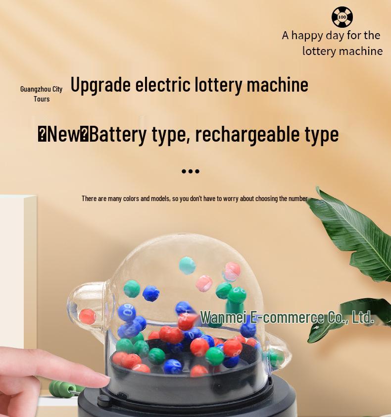 Electric Lucky Shake Machine: Lottery Number Selector - 3 Models Available