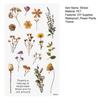 1 Set Flower Plants Scrapbook Sticker with 10 Paper Sheet Waterproof PET DIY Notebook