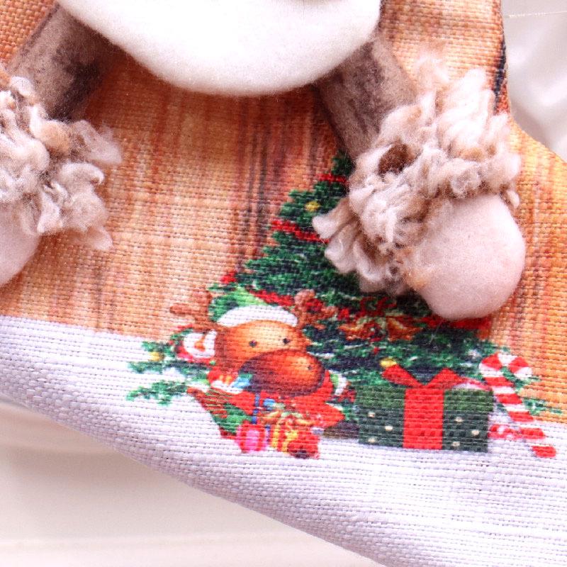 European & American Style Christmas Gift Bags - Old Man & Snowman Decorations for Kids