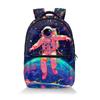 Luxury Popular Novelty Astronauts Student Bookbag Notebook Backpacks 3D Print Oxford Waterproof Boys/Girls Travel Backpacks
