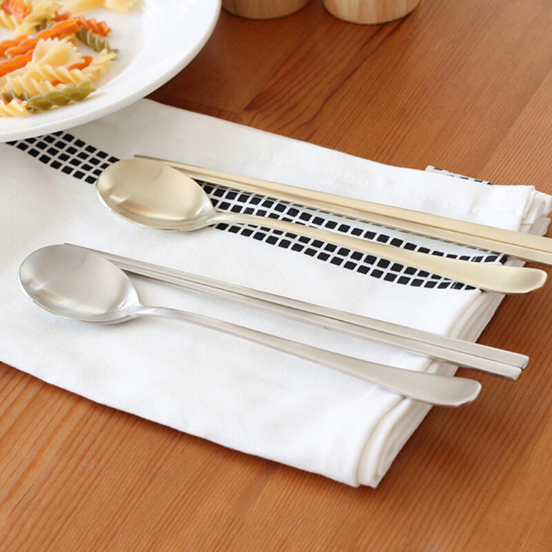 Yedam Matte Korean Cutlery Set (2 colors) Silver