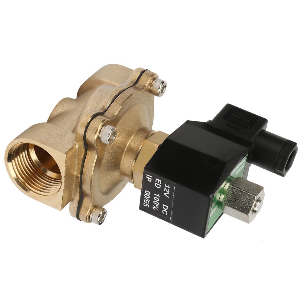 Fluid Controller G1  Electric Solenoid Valve DN25 NC Brass Electromagnetic Valve(DC 12V)