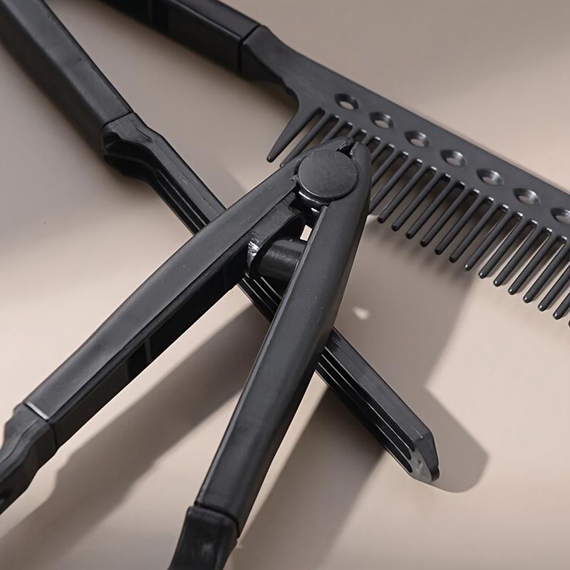 1pcs V-Shaped Hair Straightening Comb DIY Hairdressing Straightener Hairdressing Beauty Tools