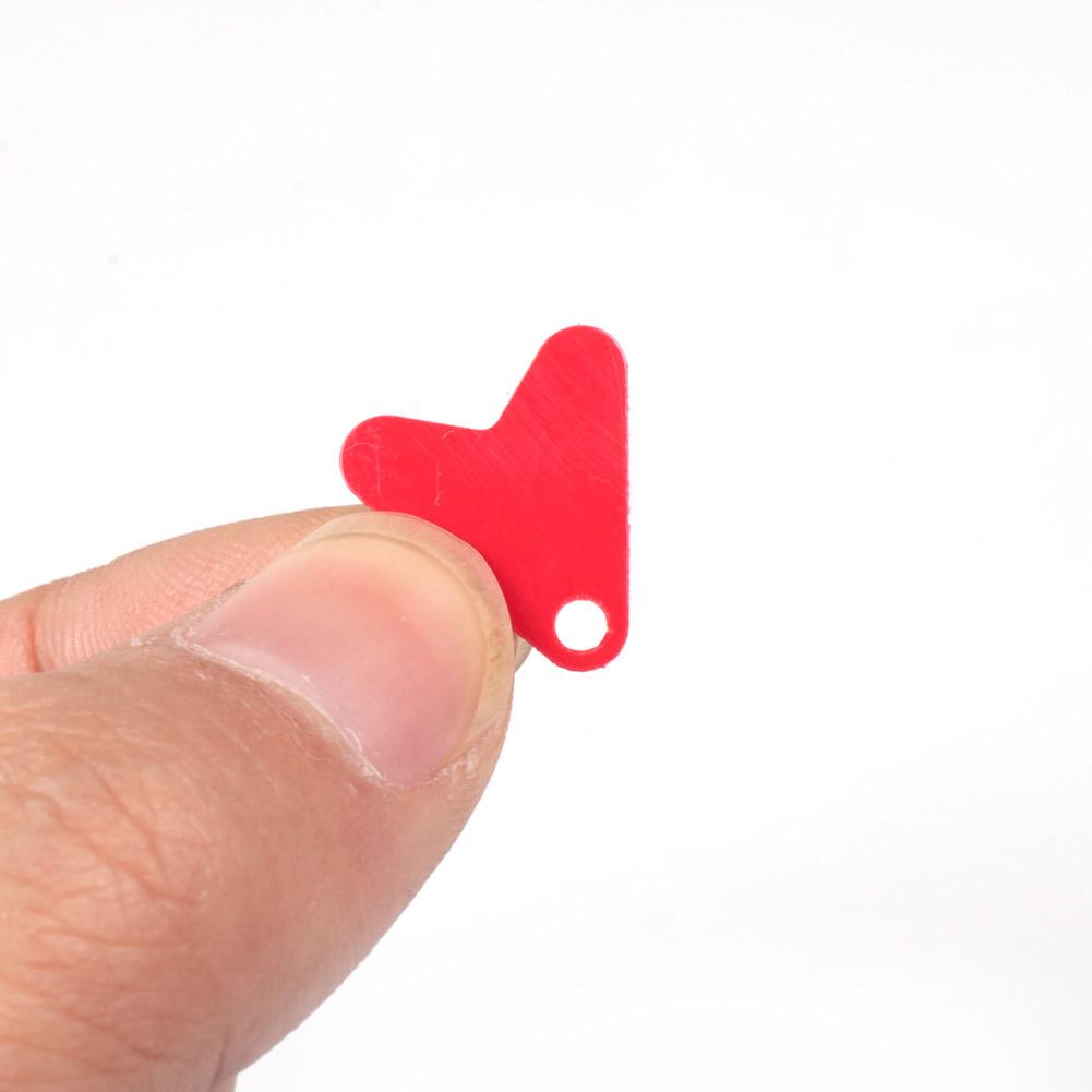 15/17/22mm 100pcs Red Heart Sequin Attracting Fishes Plastic Dummy Bait Bait Hook Sequin Luya Assemble Accessories