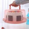 Transparent Portable Cake Box Clear Container Food Fresh-Keeping Box Handle Plastic Storage Holder Carrier Cake Packing Box