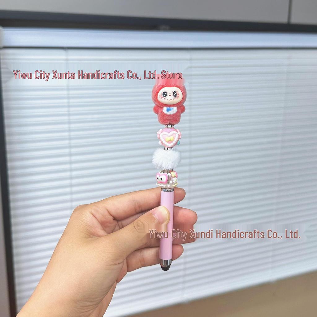 DIY Bead Pen: Cute Handmade Touchscreen Gel Pen Doll - Ideal Student Gift