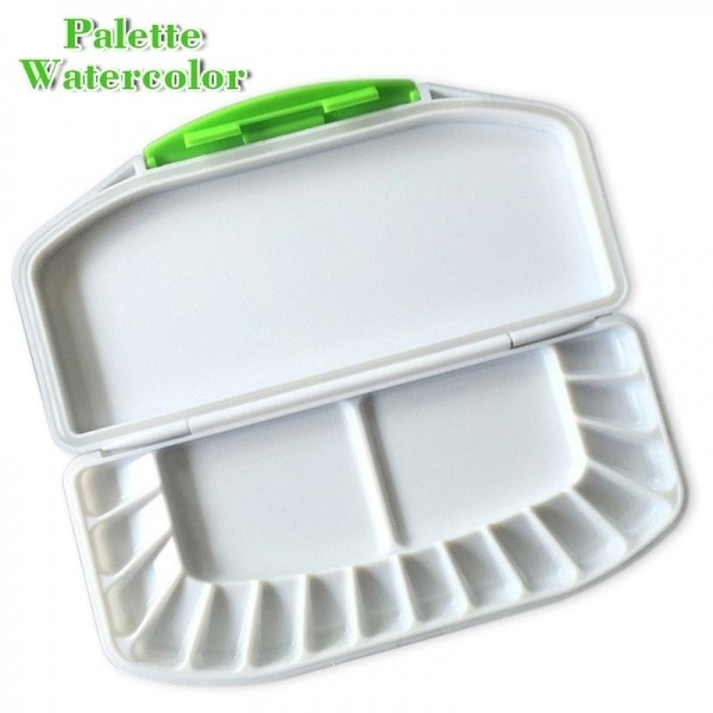Professional 1Pc Folding Watercolor Palette Airtight Leak-proof Art Supply For Acrylic Painting Oil Paint