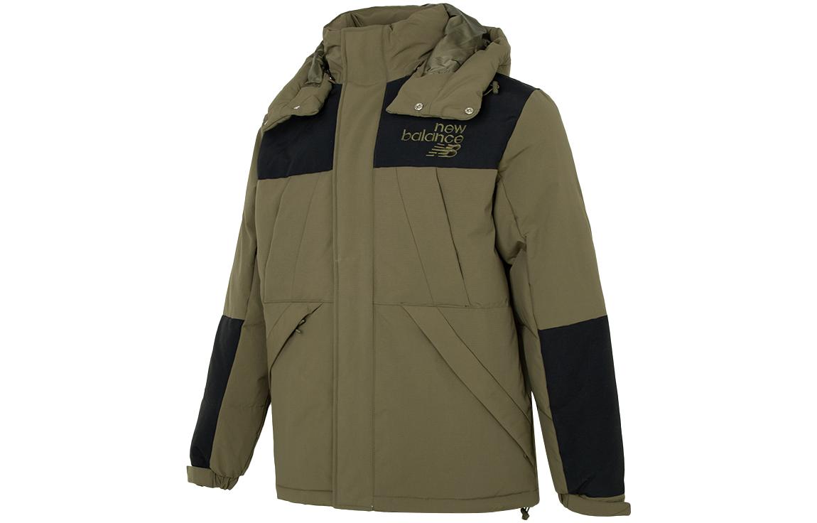 New Balance Down Jackets Unisex Army Green Hooded Moderate Other AMJ24377-DMO M