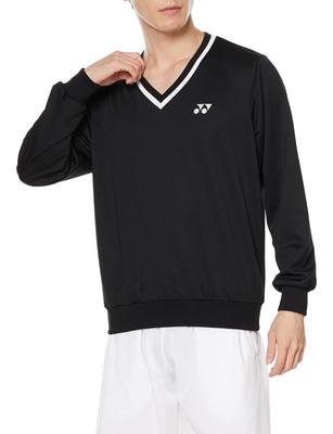 Camisola de Homem de Aço Inoxidável Preto com Decote em V 32032 para Ténis e Badminton, Vestuário, 007(BK), Aço,