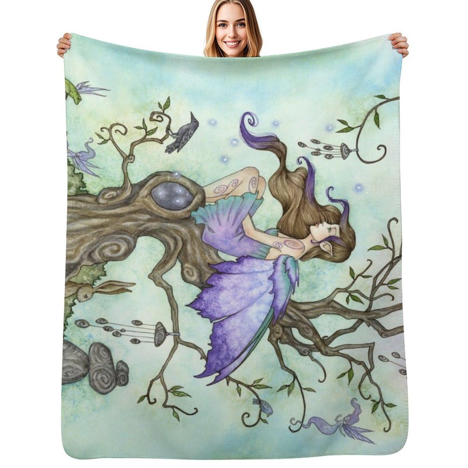 

Wind Chimes Throw Blanket Luxurious Soft Blanket Holiday Gift for Family 102x76cm(40x30in)