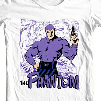 The Phantom Unisex T-Shirt Vintage Superhero Comic Book Retro Comic Strip Golden Age