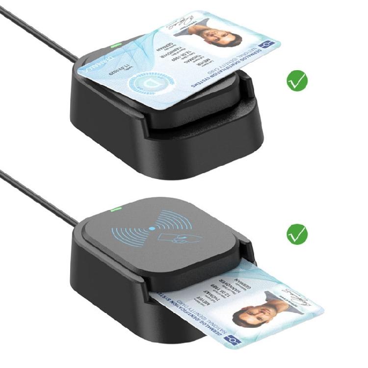 Portable Nonslip Base Card Reader USB Powered Suitable for Seamless Operation with LED Indicator Efficient Data Transfer