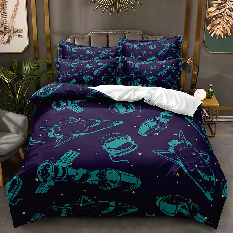 Fashion Technology Printing, 3D Digital Printing, Bedding, Duvet Covers, Pillowcases, Three-piece Sets