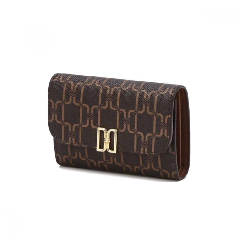 

Daks Brown Dd Logo Pattern Leather Wallet Dcwa6f718w2 Single option