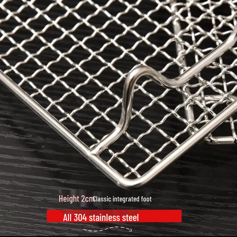 304 Stainless Steel Rectangular Grill & Cooling Rack Set with Feet