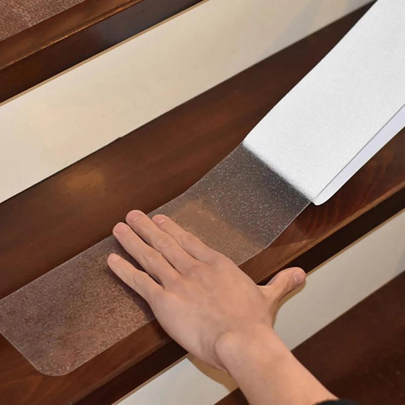 Treppen Anti-Rutsch Aufkleber Rutschfestes Transparentes Bodenband Transparente Treppenstufen Teppichschoner Set Für Haustiere Kinder Alte Männer