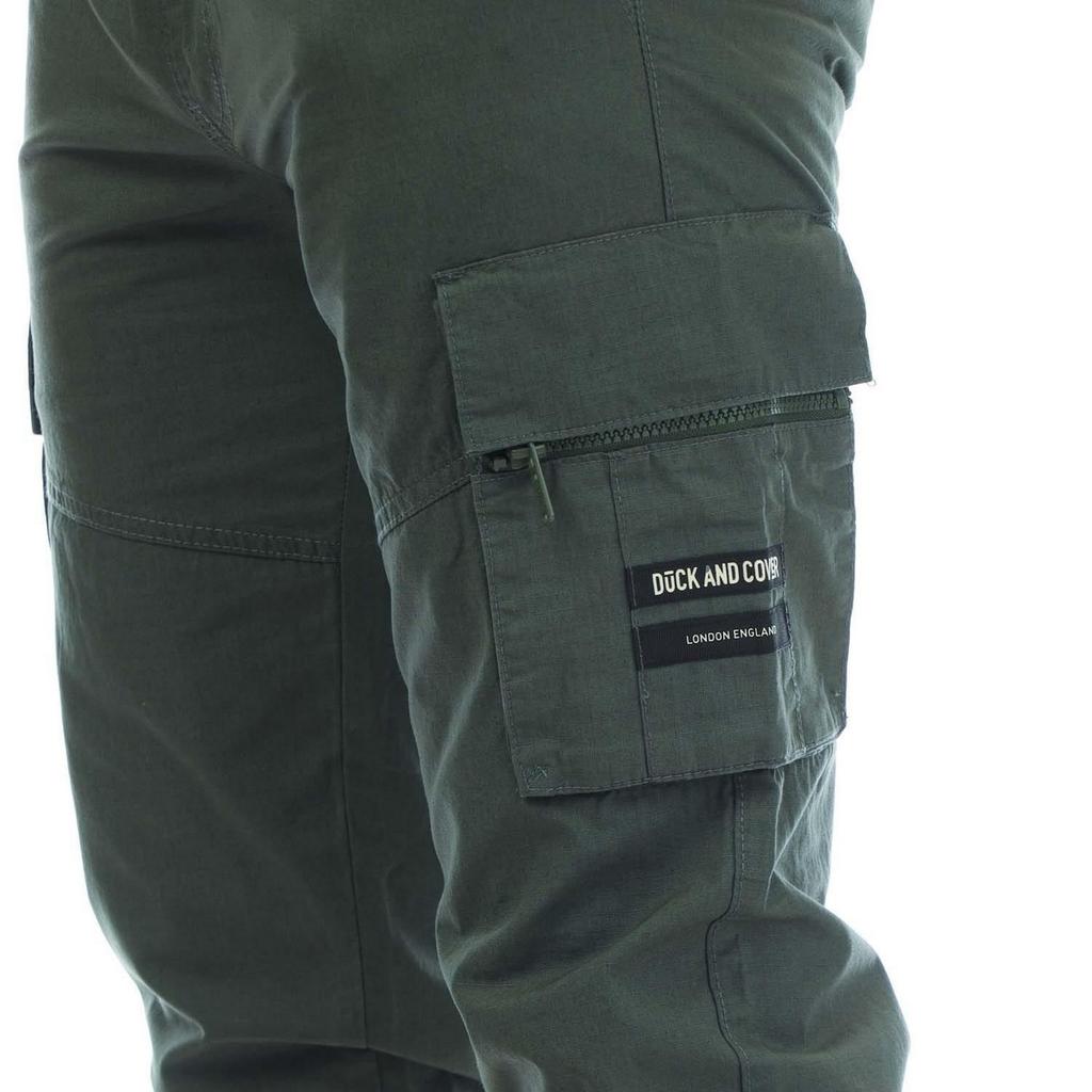 Duck and Cover Mens Chesser Ripstop Cargo Trousers