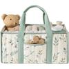 Großer Kapazität Windel Organizer Tragbarer Floraler Kinderzimmer Aufbewahrungskorb Neugeborenen Essentials Windel Aufbewahrungstasche Outdoor Reise
