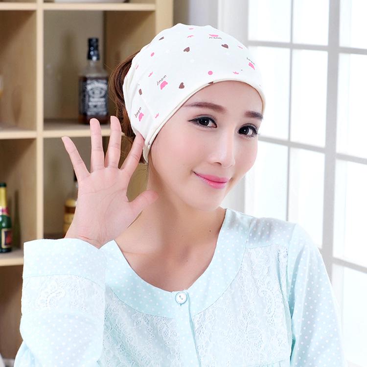 2019 Korean Style Windproof Maternity Beanie - Postpartum Hair Protection Hat