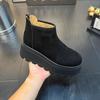Martin boots autumn and winter velvet thickened bottom British style heightening short boots snow boots muffin boots cotton boots