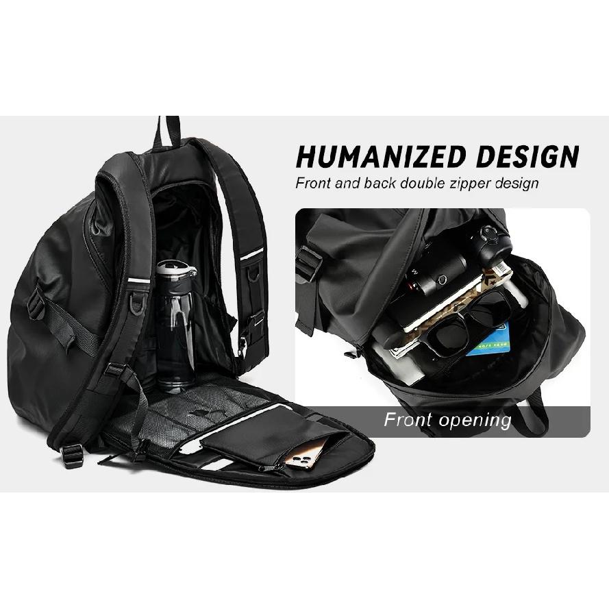 Likros Motorcycle Backpack Waterproof Foldable Helmet Backpack Men Travel Backpack Cycling Storage Bags Motorcycle Helmet Bag