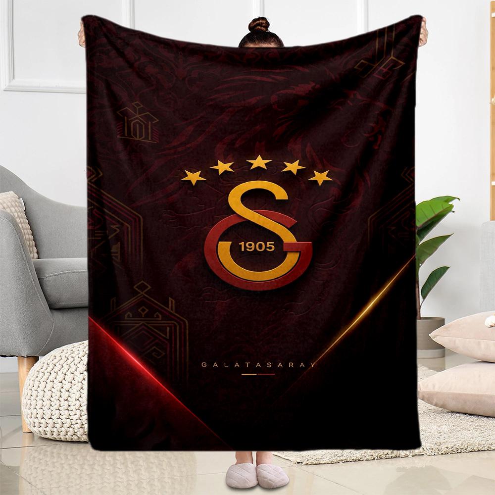 Galatasaray 144 Blanket Ultra-Soft Great for Livingroom Picnics Bedding for All Occasions Playful Design Perfect Gift for Relatives and Friends