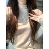 Elegant Women's Slim-Fit Ruffled Turtleneck Long-Sleeve Winter Top