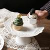 Embossed French Dessert Plate - Afternoon Tea & Western Food