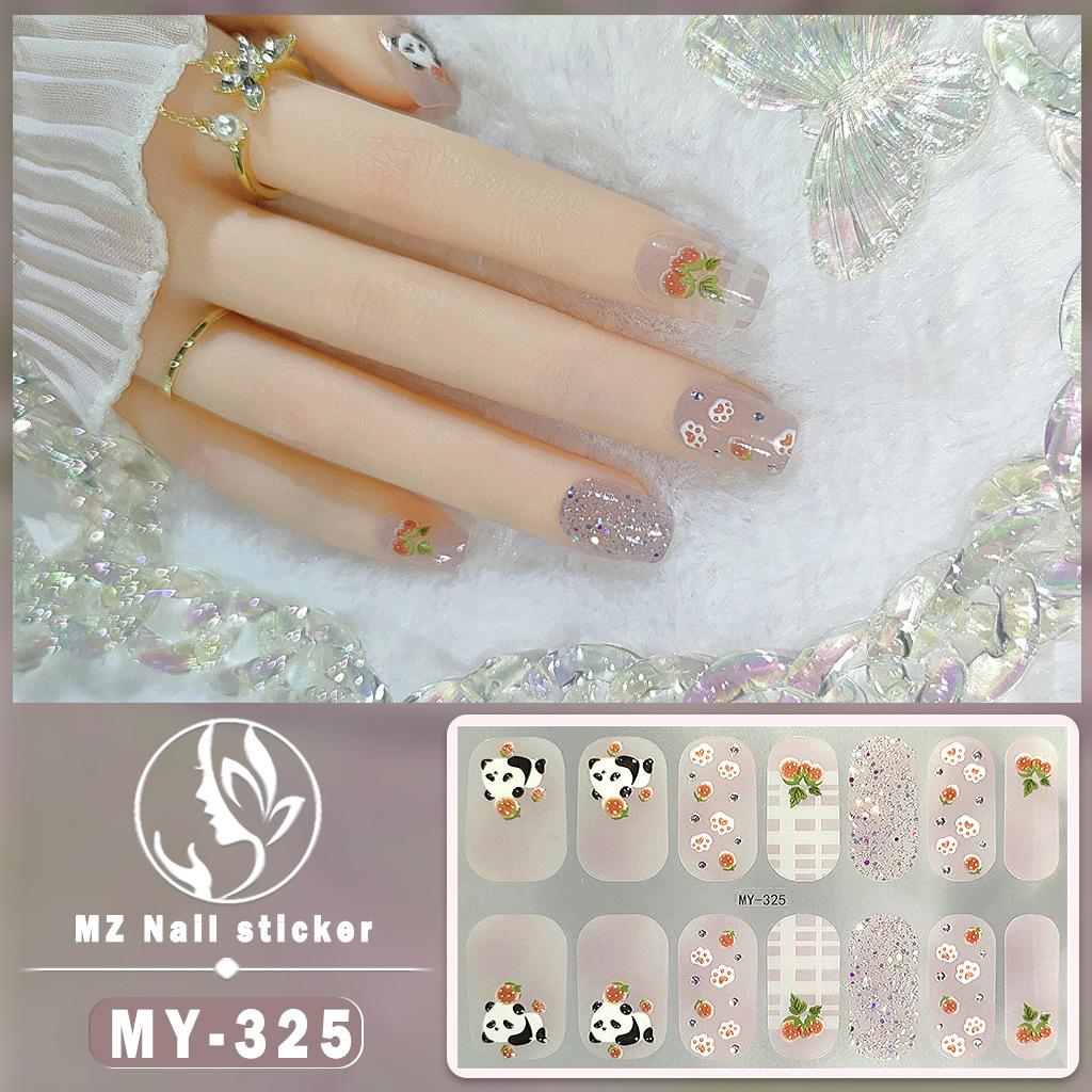 Three-dimensional National Style No-bake Gel Nail Varnish Film All Stick Japanese and Korean Style Spring and Summer Nail Film Paper Nail Film Paper