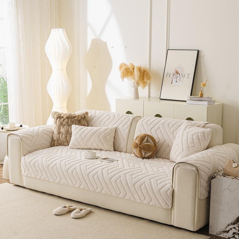 1Pc Thick Plush Sofa Cover Winter Warm Anti Slip Couch Cushion Protector Sofa Towel Couch Slipcovers For Living Room Home Decor