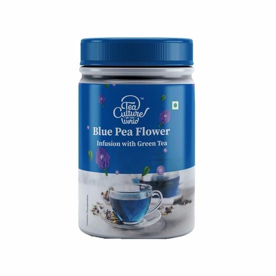 

Tea Culture of the World Butterfly Blue Pea Flower Tea - 25 Teabags | Herbal Infusion With Green Tea | Rich in Antioxidants