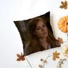 Retro Actress JJennifer Garner Cushion Cover Washable Linen Pillowcase Soft  for Daily Sofa Bed Home Room Decor
