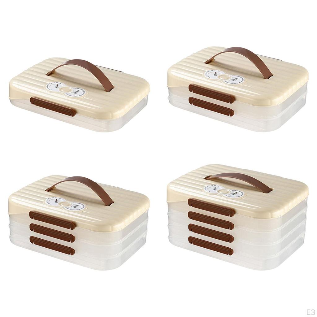 Dumpling Organizer Food Container Preservation Tray Refrigerator Dumplings for Snacks