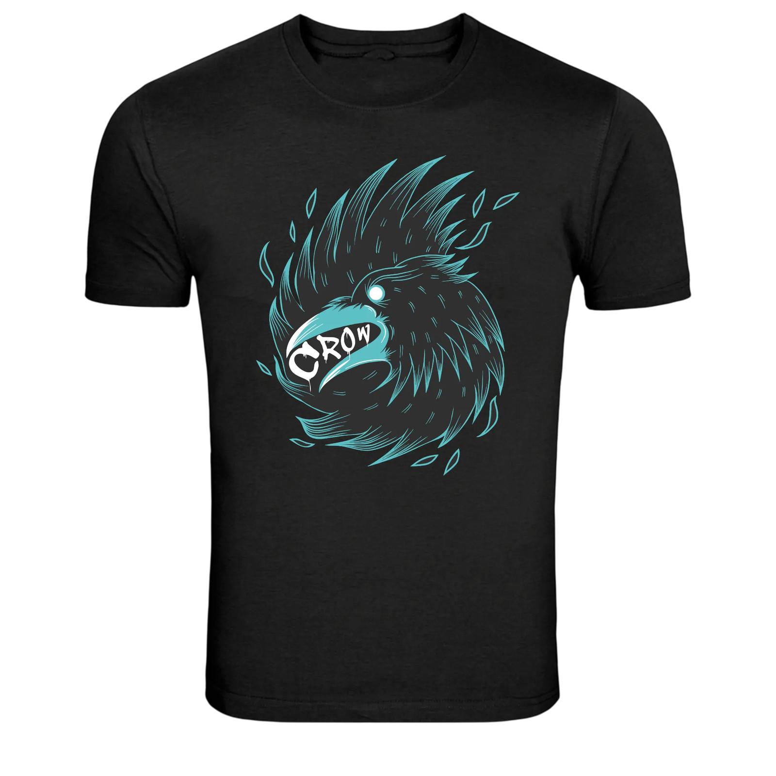 Crow Bird Graphic T Shirt Dark Gothic Raven Art Tee XXXXL