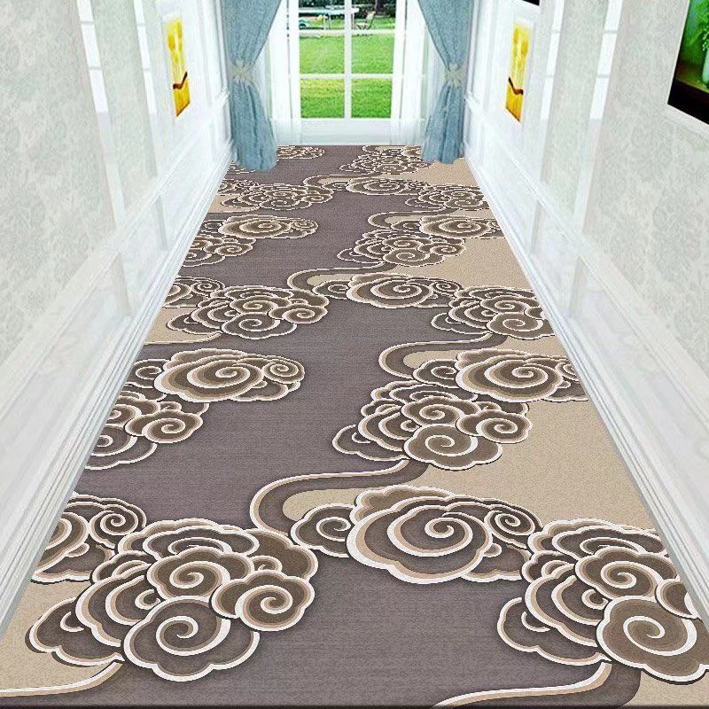 European Style Paisley Pattern Long Runner Mat - Soft, Easy-Care Polyester, Rectangular Ideal for Home Decor, Perfect for Christmas, Halloween