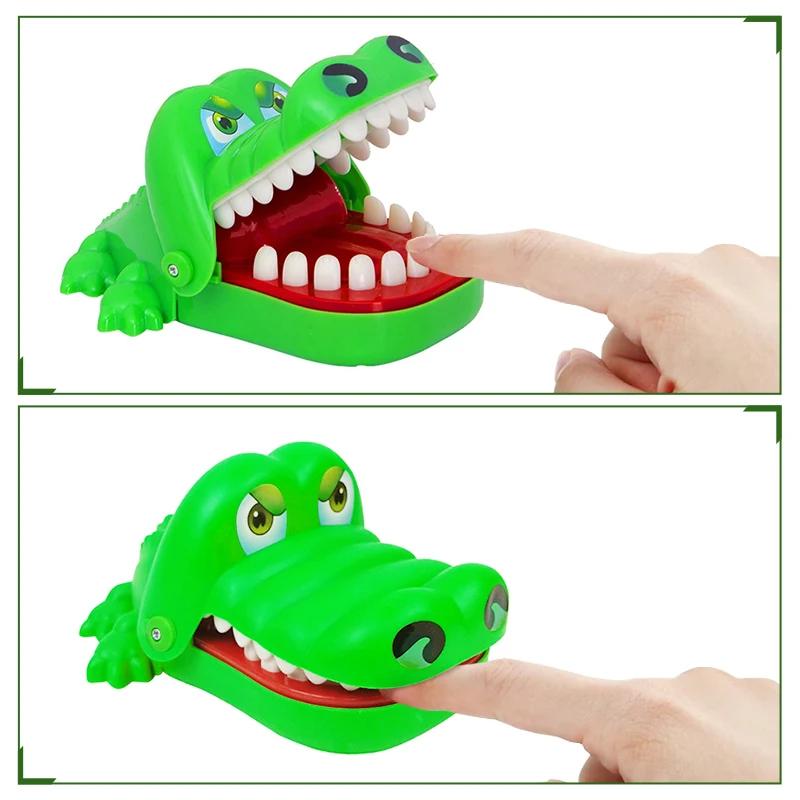 Krokodilzahn-Spielzeug Alligator schnappt nach Finger Zahnarzt Klassische Familienspiele Party-Streich Kinder-Glücksspiel Entspannungsspielzeug