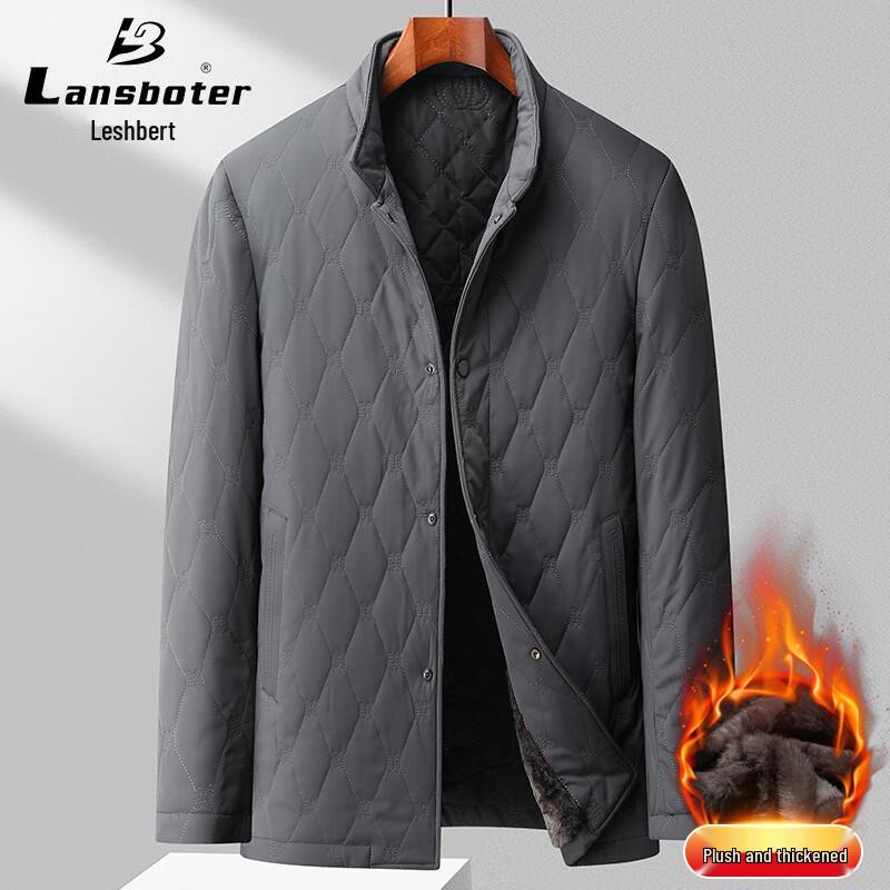 

Men s Warm Fleece-Lined Stand-Collar Jacket 170/M