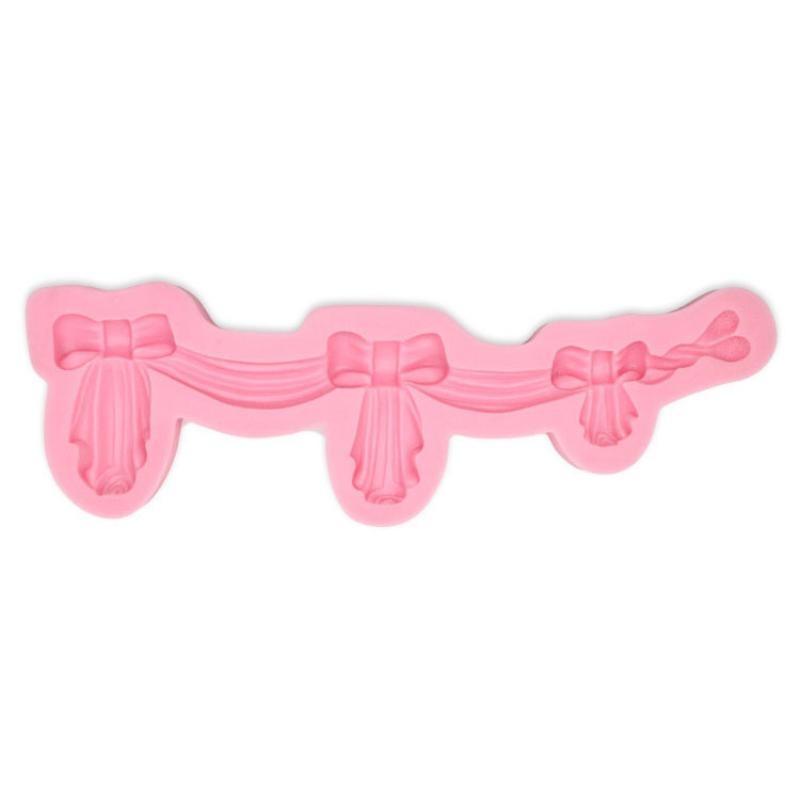 Bow Border Silicone Molds DIY Fondant Cake Decorating Tools Chocolate Gumpaste Mold Sugarcraft Baking Tool