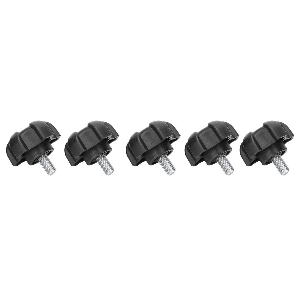 5Pcs Adjustable Knob Bolt Plastic Five Star Head Hand Twisted Screw Locking Handle M6 10mm