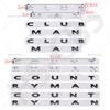 ABS Carbon Fiber Pattern Clubman Logo Countryman Letters Emblem Sticker Car Trunk Badge For F54 F55 F56 R55 R56 R60 F60 R52 R50