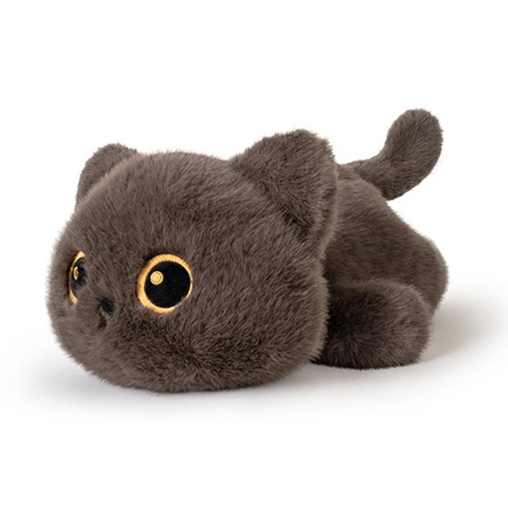 25cm Schwarze Katze Siamkatze Kätzchen Plüschtiere Cartoon Lebensecht Kätzchen Puppen Tier Künstlicher Berührungs-Puppe Kinder Mädchen Geburtstagsgeschenke