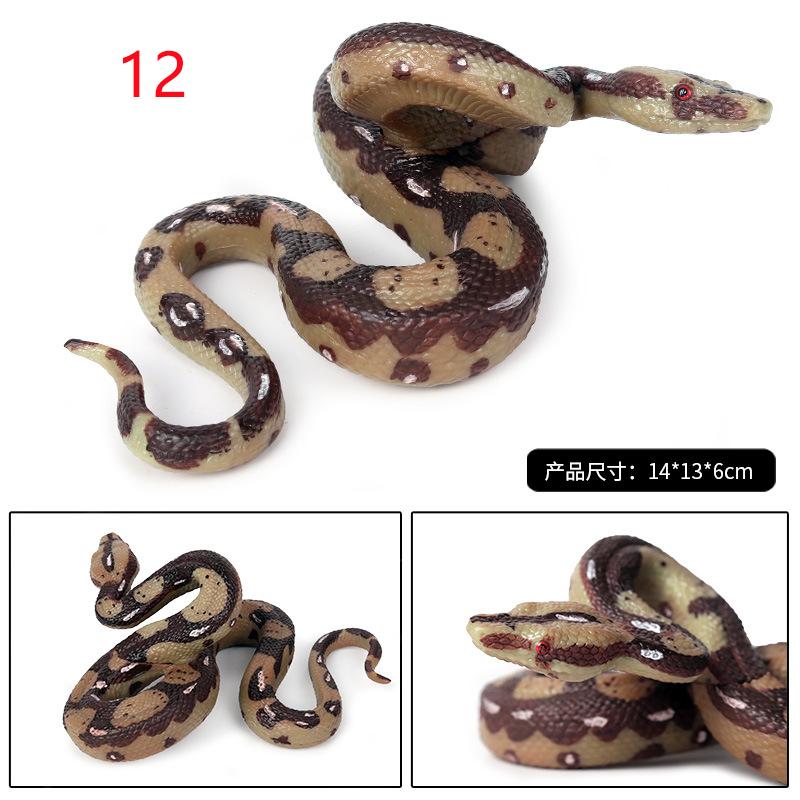 Realistic Fake Snakes Toy Prank Rubber Snake Props Scare Birds Cobra Snake, Boa Constrictor, Coral Snake, Rattlesnake Halloween