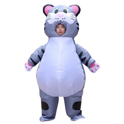 Aufblasbare niedliche Katzen-Cosplay-Kostüme für Erwachsene Anzug Halloween Cosplay Party Kostüm Verkleidung Neuheit Charakter Requisiten