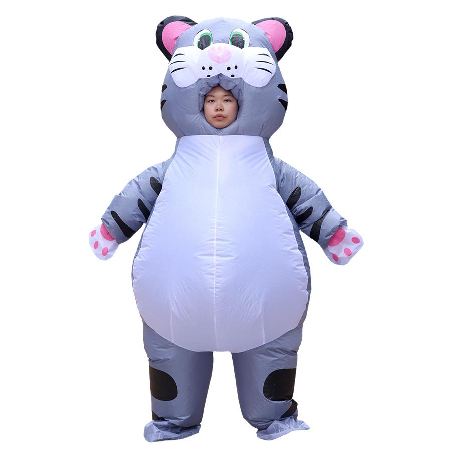 

Adult inflatable cute cat cosplay costumes suit Halloween cosplay party costume dress up novelty character props One Size