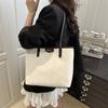 Beautiful Casual Large-capacity Portable Tote Bag, Popular Solid Color In Summer, Daily Shoulder Underarm Bag for Women