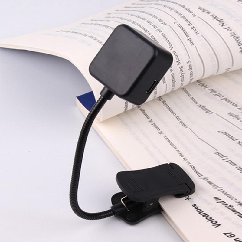 LED Desk Lamp USB Rechargeable Light Flexible Portable Book Clip Light Bedroom Table Reading Eye Protection Study Table Lamps