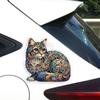 JT122#14x13.3cm Cat Car Stickers Creative Car And Motorcycle Stickers Scratch-resistant Stickers Decoration Motorcycle External Accessories