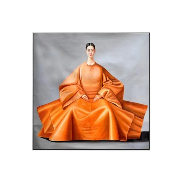Donna Orientale Giapponese Splendido Abbigliamento Pittura su Tela Coreana Arte Murale Quadro Solenni Poster e Stampe per Soggiorno Decorazione Casa