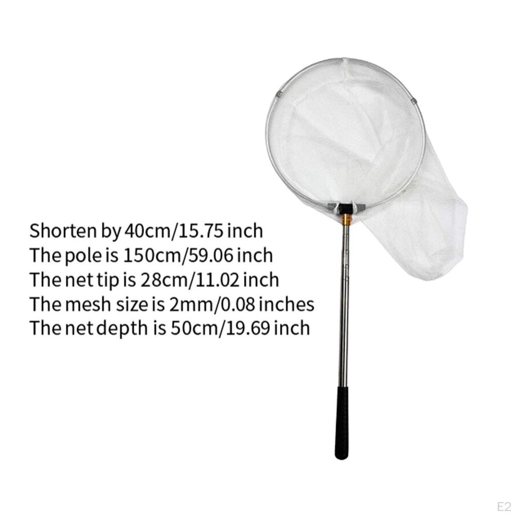 Landing Net Telescoping for Kids Adults Fishing Prawns Salmon Pond